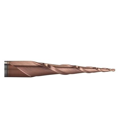 5pcs / Lot 2-Flute Tapered Ball Nose End Mills Tungsten Carbide Cutter HRC62 Coated D4 D6 Solid 4mm 6mm Router Bits CNC Taper Wood Metal Cutters Cone Mill(5PC R0.75 20.5 50 D4) in Saudi Arabia