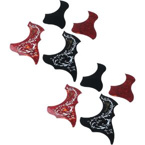 8pcs Self Adhesive Guitar Pickguard Pick Guards Hummingbird Shaped Acoustic Guitar Pickguard, Multi-Color