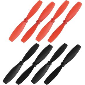 uxcell RC Propellers 55mm CW CCW 2-Vane Main Rotors, Black Red 4 Pairs
