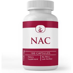 PURE ORIGINAL INGREDIENTS N-Acetyl L-Cysteine NAC, (100 Capsules) Always Pure, No Additives Or Fillers, Lab Verified