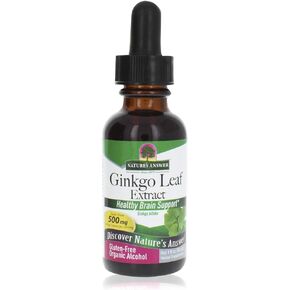 Nature's Answer Ginkgo Leaf with Organic Alcohol 1 Fluid Ounce | Promotes Cognitive Function | Mental Clarity | Natural Energy Booster