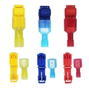 120Pcs/60Pairs T Tap Wire Connectors, Quick Splice Electrical Wire Terminals Connectors, Insulated Male Quick Disconnect Spade Terminals Assortment Kit, AWG 22-18, 18-14, 12-10