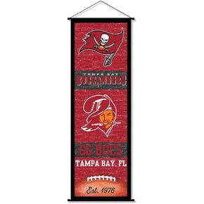 Tampa Bay Buccaneers Banner and Scroll Sign