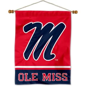 Ole Miss Banner with Hanging Pole