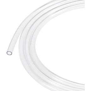 MECCANIXITY PVC Clear Hose Vinyl Tubing 3/16" ID 1/4" OD 6.6ft Flexible Lightweight for Water Tube,Air Hose,Oil Line