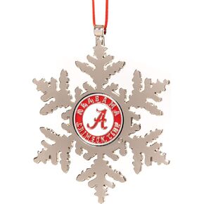 Alabama Crimson Tide Snowflake Christmas Ornament