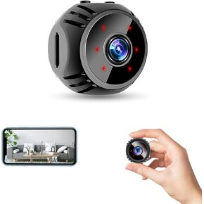 W8 Hidden Spy Camera,1080P Wireless Mini WiFi Nanny Cam Smart Home, Pet Dog Camera Indoor Outdoor Baby Camera 1080P Remote Portable,Secret House Camera with Motion Detection Night Vision in Kuwait