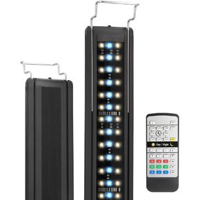 نباتات حوض السمك تضيء مصابيح LED لخزان الأسماك كاملة الطيف مع إضاءة دورة 24/7 وضع النهار/الليل وضع الألوان DIY 4 أوضاع الطقس، أضواء LED لحوض السمك قابلة للتمديد لخزانات المياه العذبة 28-32 بوصة in Kuwait