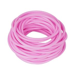 30 Pieces Silicone Jelly Bracelets Nonluminous Stretchy 80s Mixed Gummy Silicone Wristbands Hair Ties for Women Adults Girls Party Accessories(Black)