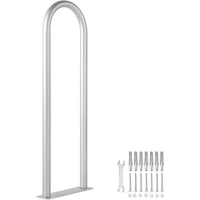 Aluminum Dock Handrail, 24" x 13" Dock Boarding Handrail, Dock & Boat Aluminum Safety Grab Bar, 36in Swimming Pool Handrail & Hot Tub Handrail, Silver