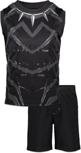 Marvel Avengers Spider-Man Black Panther Tank Top and Mesh Shorts Toddler to Big Kid in Saudi Arabia
