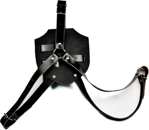 ضفدع الكتف الخلفي من الجلد الأصلي من العصور الوسطى - ملحق زي محارب عصر النهضة قابل للتعديل in Kuwait