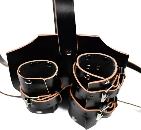 ضفدع الكتف الخلفي من الجلد الأصلي من العصور الوسطى - ملحق زي محارب عصر النهضة قابل للتعديل in Kuwait