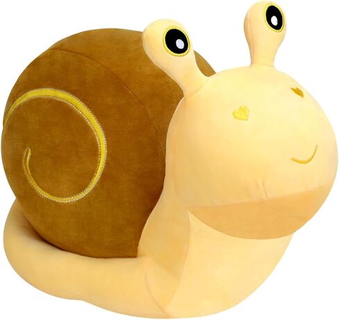 MUPI لطيف الكرتون الحلزون دمية أفخم لعبة الأطفال هدية عيد ميلاد كبيرة الحلزون وسادة دمية Kawaii ديكور لعبة ديكور الحلزون أفخم العبوس الأسماك محشوة الحيوان Isopod أفخم العثة مضحك غريب (أصفر 7.8 بوصة) in Kuwait