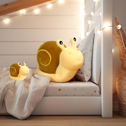 MUPI لطيف الكرتون الحلزون دمية أفخم لعبة الأطفال هدية عيد ميلاد كبيرة الحلزون وسادة دمية Kawaii ديكور لعبة ديكور الحلزون أفخم العبوس الأسماك محشوة الحيوان Isopod أفخم العثة مضحك غريب (أصفر 7.8 بوصة) in Kuwait
