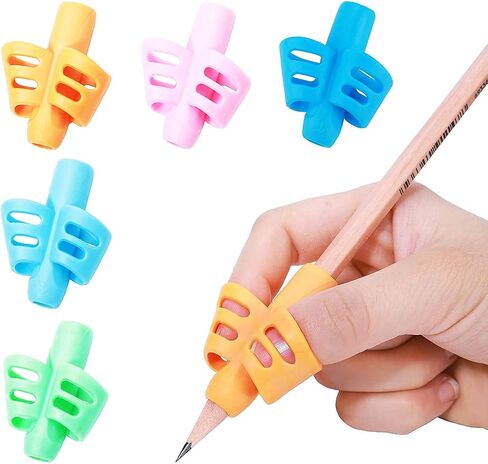ODDEL Pencil Grips - Pencil Grips for Kids Handwriting, Pencil Holders for Toddlers Children, Pen Grip for Preschool, School Supplies, Pencil Grip Posture Correction Writing Aid Tool (10PACK) (4PACK) in Saudi Arabia