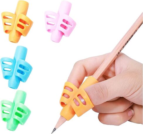 ODDEL Pencil Grips - Pencil Grips for Kids Handwriting, Pencil Holders for Toddlers Children, Pen Grip for Preschool, School Supplies, Pencil Grip Posture Correction Writing Aid Tool (10PACK) (4PACK) in Saudi Arabia