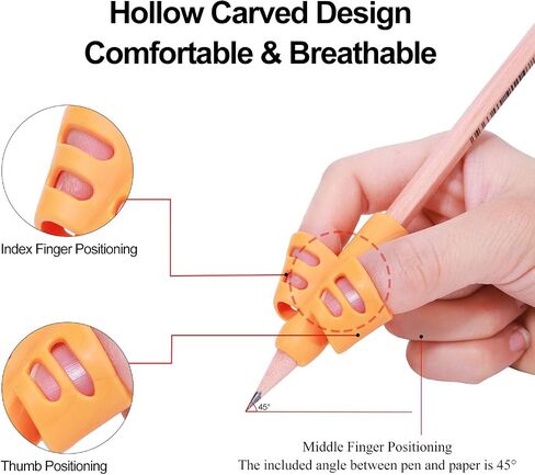 ODDEL Pencil Grips - Pencil Grips for Kids Handwriting, Pencil Holders for Toddlers Children, Pen Grip for Preschool, School Supplies, Pencil Grip Posture Correction Writing Aid Tool (10PACK) (4PACK) in Saudi Arabia