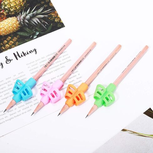 ODDEL Pencil Grips - Pencil Grips for Kids Handwriting, Pencil Holders for Toddlers Children, Pen Grip for Preschool, School Supplies, Pencil Grip Posture Correction Writing Aid Tool (10PACK) (4PACK) in Saudi Arabia