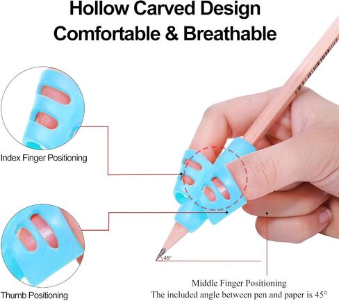 ODDEL Pencil Grips - Pencil Grips for Kids Handwriting, Pencil Holders for Toddlers Children, Pen Grip for Preschool, School Supplies, Pencil Grip Posture Correction Writing Aid Tool (10PACK) (4PACK) in Saudi Arabia