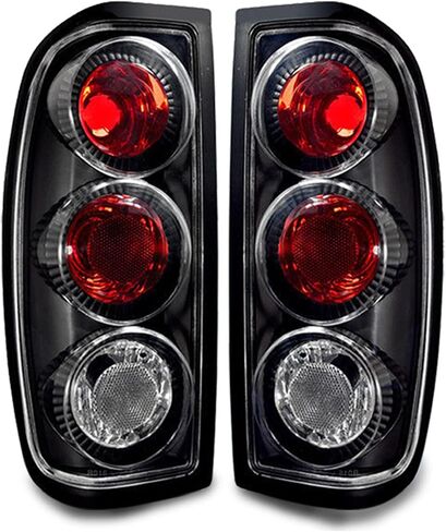 AUTOSAVER88 المصابيح الخلفية لتجميع المصابيح الخلفية متوافقة مع Frontier 1998 1999 2000 2001 2002 2003 2004 مصابيح خلفية بديلة للسائق والركاب من جانب الركاب باللون الأسود الشفاف in Saudi Arabia