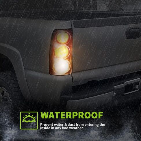 AUTOSAVER88 المصابيح الخلفية لتجميع المصابيح الخلفية متوافقة مع Frontier 1998 1999 2000 2001 2002 2003 2004 مصابيح خلفية بديلة للسائق والركاب من جانب الركاب باللون الأسود الشفاف in Saudi Arabia