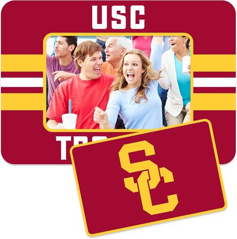 Rico Industries NCAA unisex NCAA Stripes Magnetic Picture Frame (5"x6.75") & Magnet Combo Set - Home Décor in Saudi Arabia