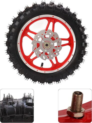 pit bike rim 10 inch pit bike rim wheel 2.5‑10in Rear Wheel Rim Tyre Assembly Nonslip Wearproof for Off Road Motorcycles Dirt Pit Bikes in Saudi Arabia