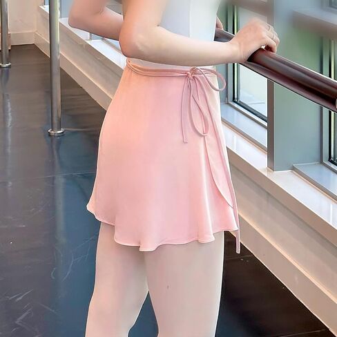Ballet Wrap Skirt Women Tie-Up One-Piece Elastic Waistband Short Dance Skirt in Saudi Arabia