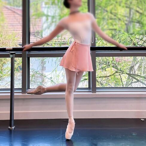 Ballet Wrap Skirt Women Tie-Up One-Piece Elastic Waistband Short Dance Skirt in Saudi Arabia