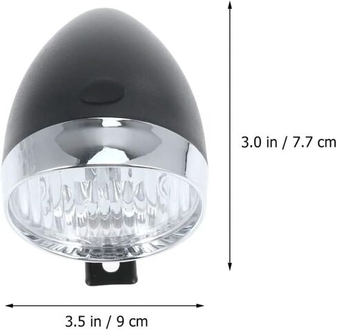 BESPORTBLE مصباح أمامي للدراجة 3 مجموعات من المصابيح الأمامية الآمنة، مصباح أمامي ريترو أسود LED، مصباح يدوي جبلي عتيق، ملحقات الدراجة MTB من ضوء الدراجة الأمامي in Kuwait