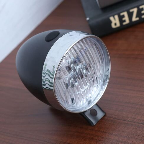 BESPORTBLE مصباح أمامي للدراجة 3 مجموعات من المصابيح الأمامية الآمنة، مصباح أمامي ريترو أسود LED، مصباح يدوي جبلي عتيق، ملحقات الدراجة MTB من ضوء الدراجة الأمامي in Kuwait