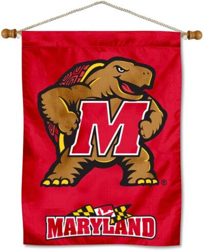 Maryland Terrapins Banner with Hanging Pole in Saudi Arabia