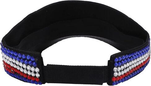 الولايات المتحدة الأمريكية العلم قناع بلينغ أقنعة الشمس قبعة عيد الاستقلال قابل للتعديل قبعة الصيف للنساء الرجال جولف تنس الدراجات الجري الركض in Kuwait