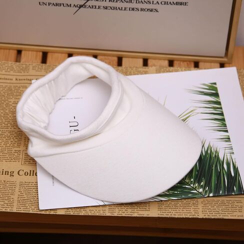 Sports Sun Visors Hat Women Men Elastic Cotton Visor Hats Slip-on UV Protection Adjustable Golf Beach Tennis Cap in Saudi Arabia