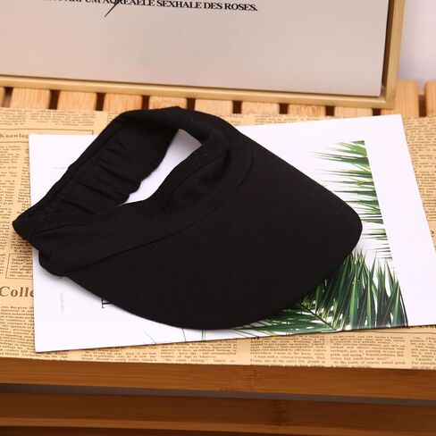 Sports Sun Visors Hat Women Men Elastic Cotton Visor Hats Slip-on UV Protection Adjustable Golf Beach Tennis Cap in Saudi Arabia