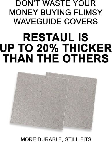 2 PCS - Microwave Waveguide Cover - Frigidaire Waveguide Cover Replacement - 5304509435 and 5304464061 - DIY - (4.25 in x 3.9 in) - Mica Sheets for Microwaves in Saudi Arabia