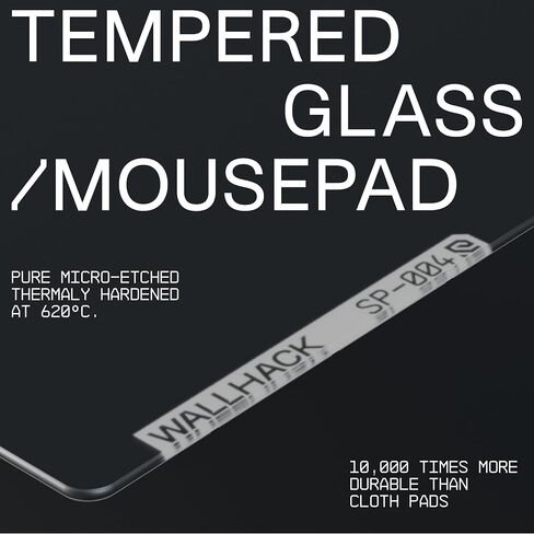 SkyPAD Wallhack Glass Pad 4.0 Gaming Mouse Pad | Professional Mouse Mat | Black | Special Surface with Improved Precision and Speed in Saudi Arabia