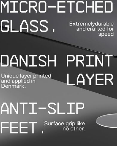 SkyPAD Wallhack Glass Pad 4.0 Gaming Mouse Pad | Professional Mouse Mat | Black | Special Surface with Improved Precision and Speed in Saudi Arabia