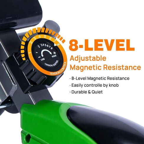 Mini Exercise Bike, Folding Pedal Trainer, Dual Function Pedal Exerciser with Digital Monitor and Carrying Handle, Display for Arms and Legs Workout in Kuwait