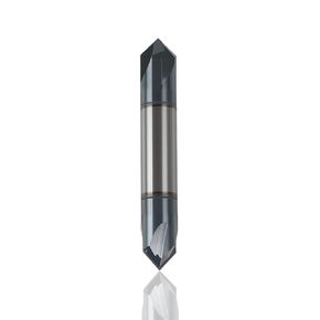 Double-Ended Chamfer End Mill, 3/8" Diameter 90° V Groove, 4 Flutes, 2-1/2" OAL AITiN Coated, HRC45 Hardness for Metal, Wood & Plastic in Kuwait