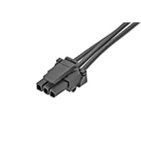 مجموعة كابلات Molex/Waldom، 145132-0301، Micro-Fit TPA-to-Micro-Fit TPA Off-The-Shelf (OTS) - صف واحد - طول 150.00 مم - 3 دوائر - أسود. (75 عنصر/عناصر) in Kuwait