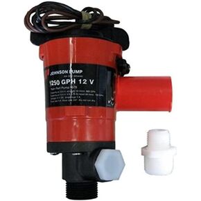 Johnson Pump Twin Port 1250 GPH Livewell Aerating Pump - 12V in Kuwait