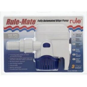 Rule Mate RM500B Bilge Water Pump 500GPH 12V Automatic Level Sensing Boat MD in Kuwait