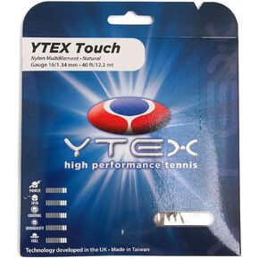 سلسلة مضرب تنس متعددة الشعيرات من النايلون الطبيعي من YTEX - مجموعة وبكرة (16 جم) in Kuwait