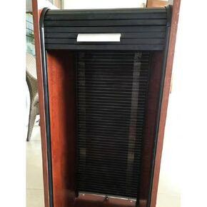 طقم باب تامبور ABS أسود ممتاز - قسم خصوصية مرن قابل للطي لغرفة الملابس والمتجر والمطبخ والعداد - باب دوار سهل التركيب (24 × 40 بوصة / 61 × 102 سم) in Kuwait