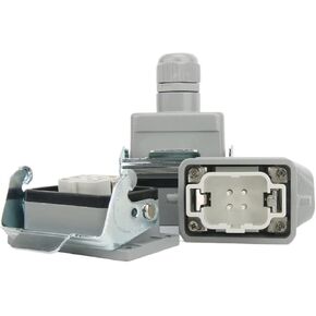 Heavy-duty connector rectangular HDC HE 024 01 aviation plug hot runner machine tool plug-in socket 16A(4 core 1 buckle side) in Kuwait