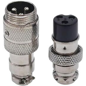 5/8 inch female male GX16 circular connector 2 pin 3 pin 4 pin 5 pin 6 pin 7 pin 8 pin 9 pin 10 pin diameter 16 mm L73 RS765 DF16 M16(3Pin Male plug) in Kuwait