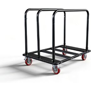 Folding Table Cart, Heavy Duty Table Dolly with 5" PU Swivel Wheels, 1800 LBS Capacity Drywall Trolley, 10 Table Load for Party Events, Hotel, Warehouse, Factory, Moving Panels, Drywall, Boxes in Saudi Arabia