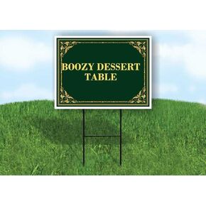 Boozy Dessert Table St. Patrick'S Day Irish Clover Fancy Gold Up Arrows A-Frame Single Sided 23x23 in. sign in Kuwait
